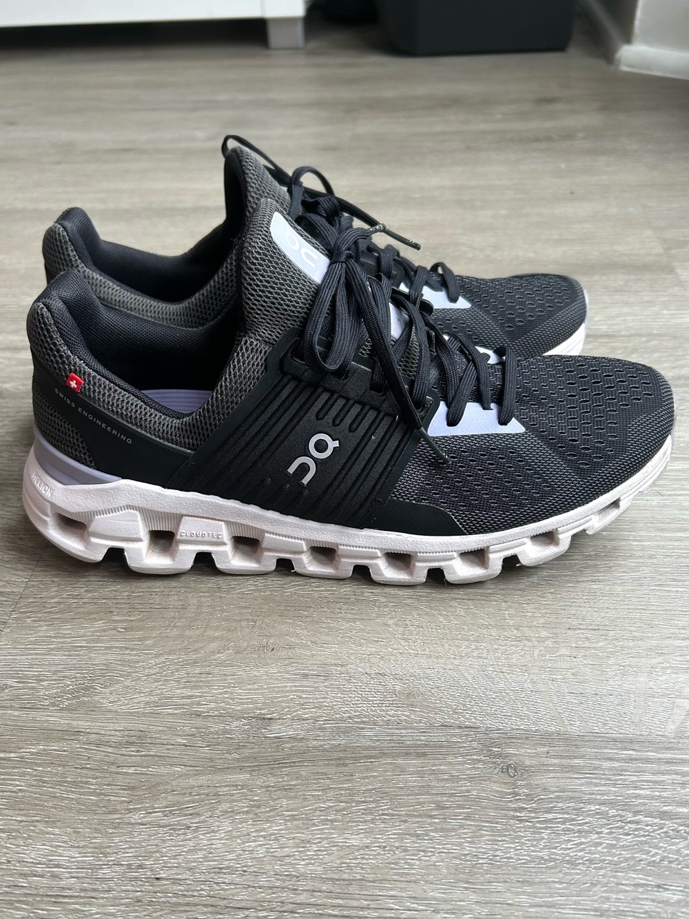 On Running Women’s Black and White Cloudrunner - Athletic Shoes
